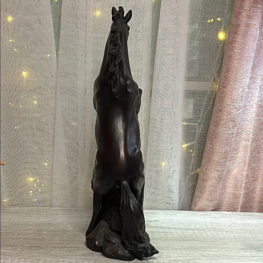 Elegant Black Horse Sculpture